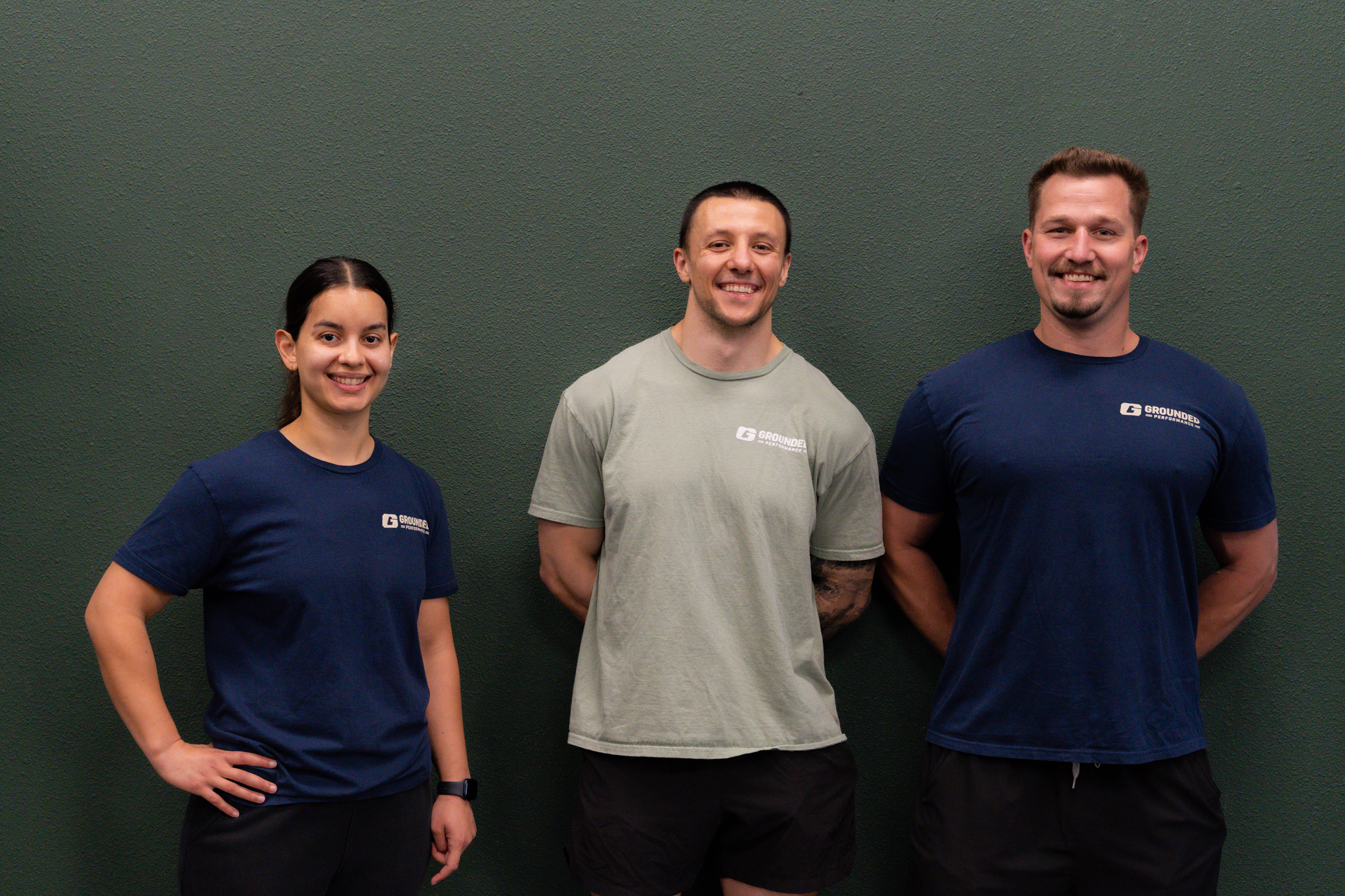 Coaches at Grounded Performance ATX, a functional fitness gym located at 12400 Amherst Dr #104 in North Austin serving the 78727, 78729, and 78750 zip codes with group fitness classes Monday through Friday and personalized small group coaching.