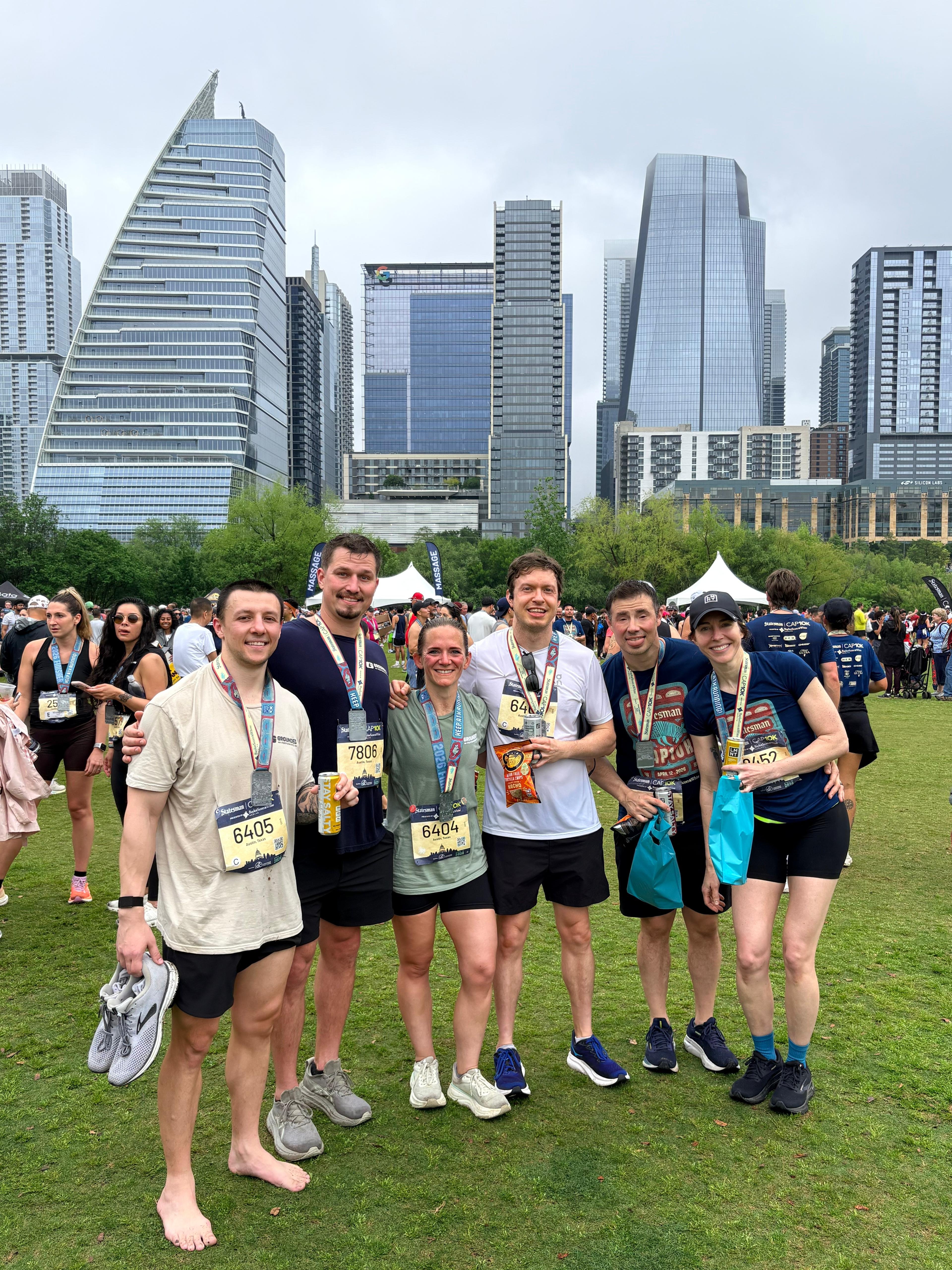 Grounded Performance members at a race event in Austin